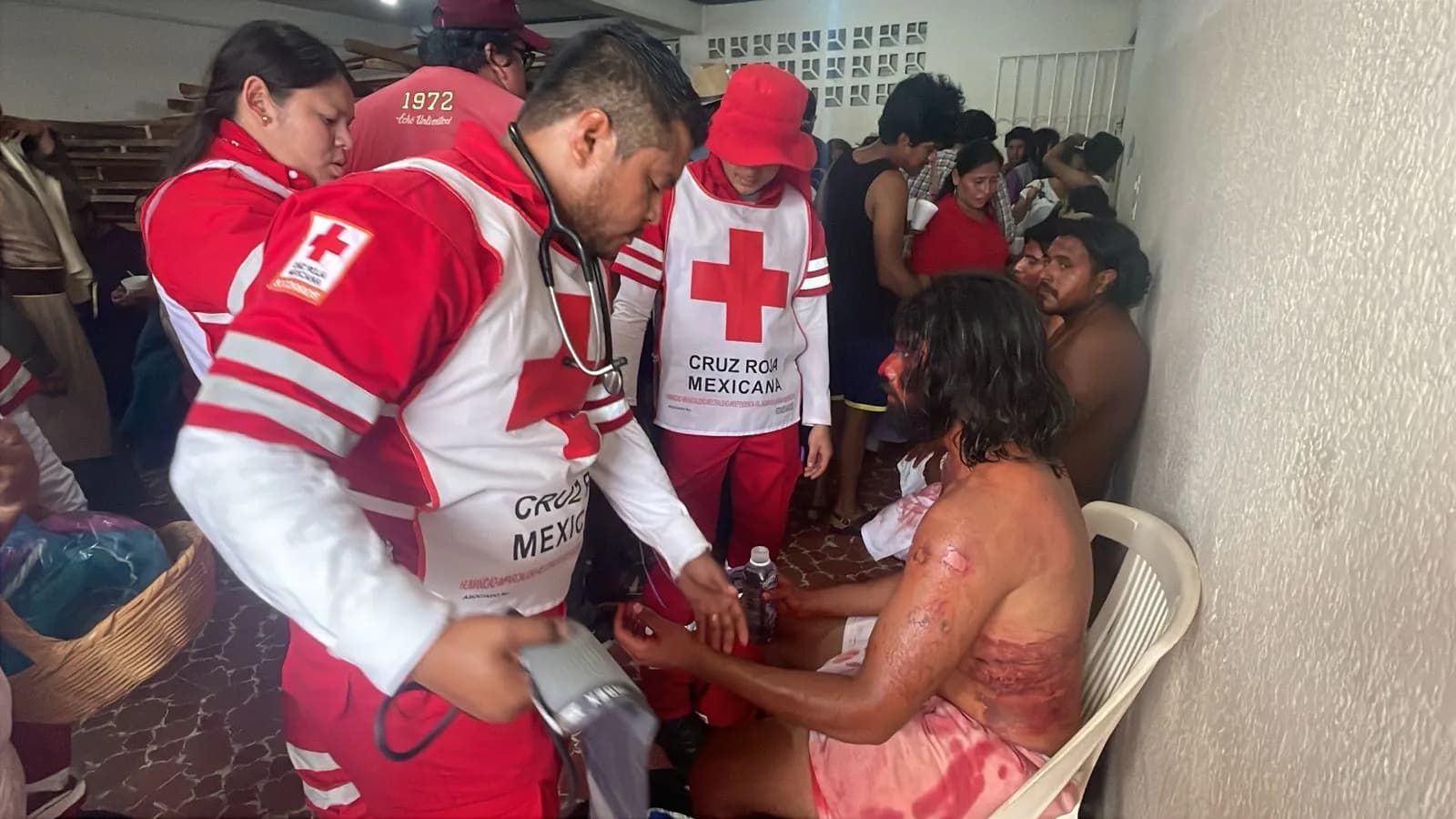 Da cobertura Cruz Roja Tabasco a 6 viacrucis y realizó 37 atenciones