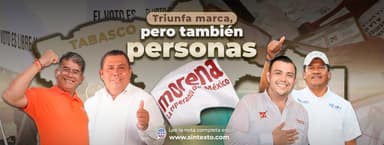 ImagenDividen triunfos marca Morena y personajes 