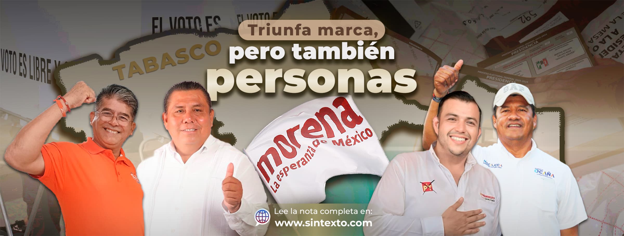 Dividen triunfos marca Morena y personajes 