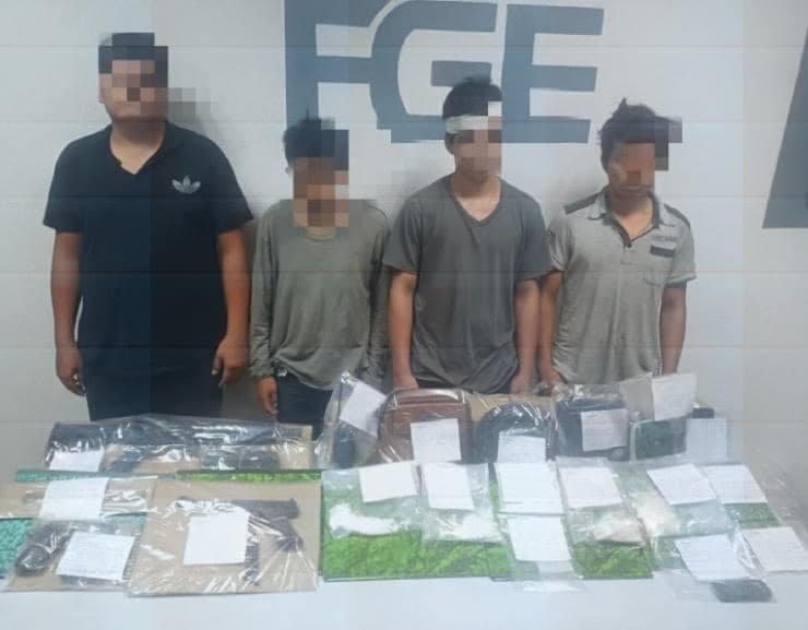 Detienen a narcomenudistas en Playa del Carmen y un arsenal 