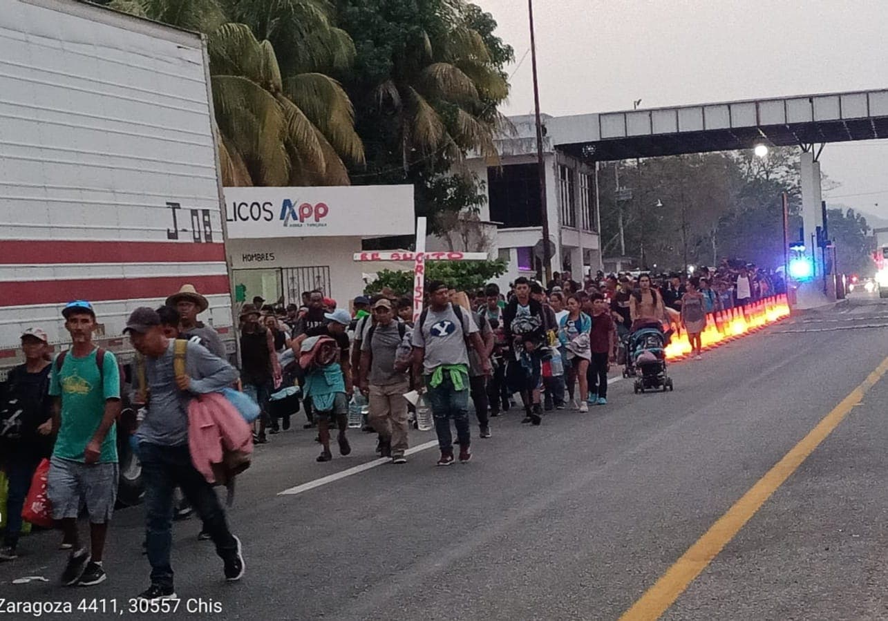 Viacrucis de migrantes sigue su ruta