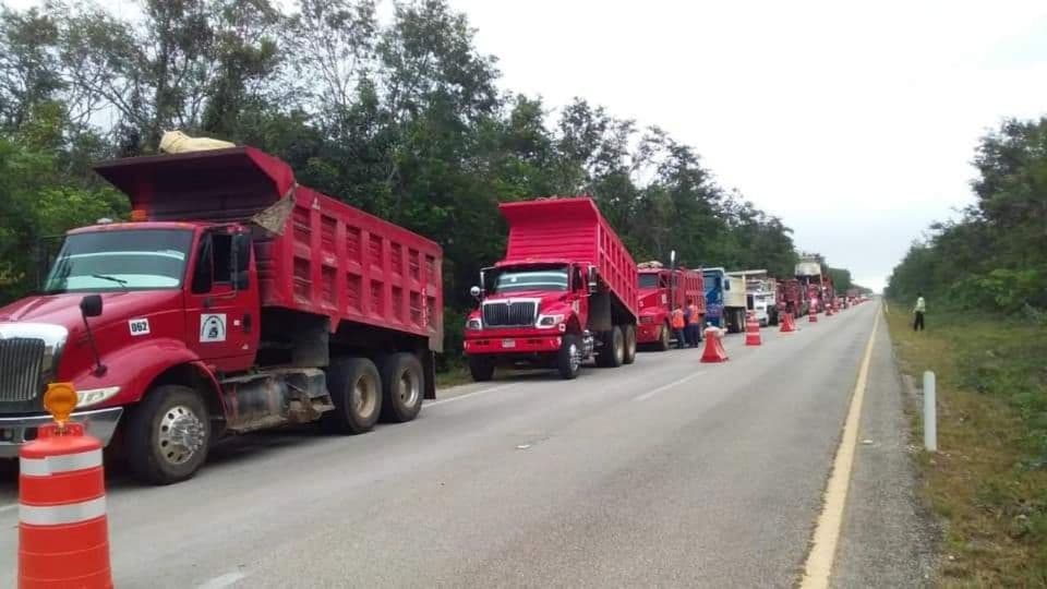 Denuncian volqueteros extorsión de GN