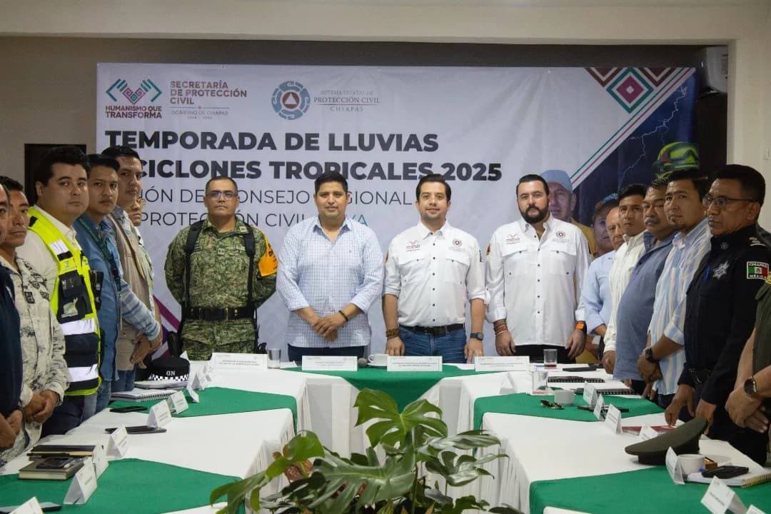 Chiapas toma previsiones por Lluvias y Ciclones Tropicales 2025