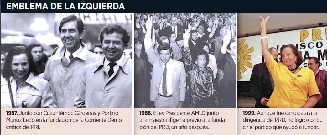 Se va luchadora por la democracia 