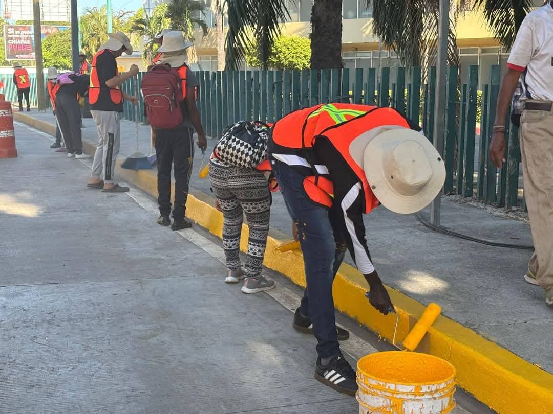 Inician trabajos temporales para migrantes en Chiapas