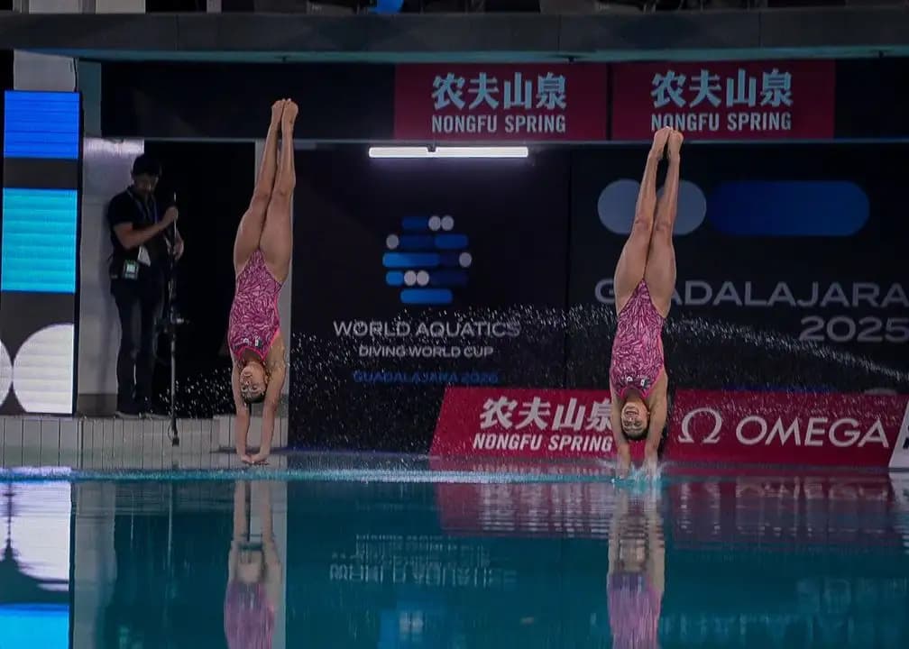 México conquista doble medalla de plata en Copa del Mundo de Clavados