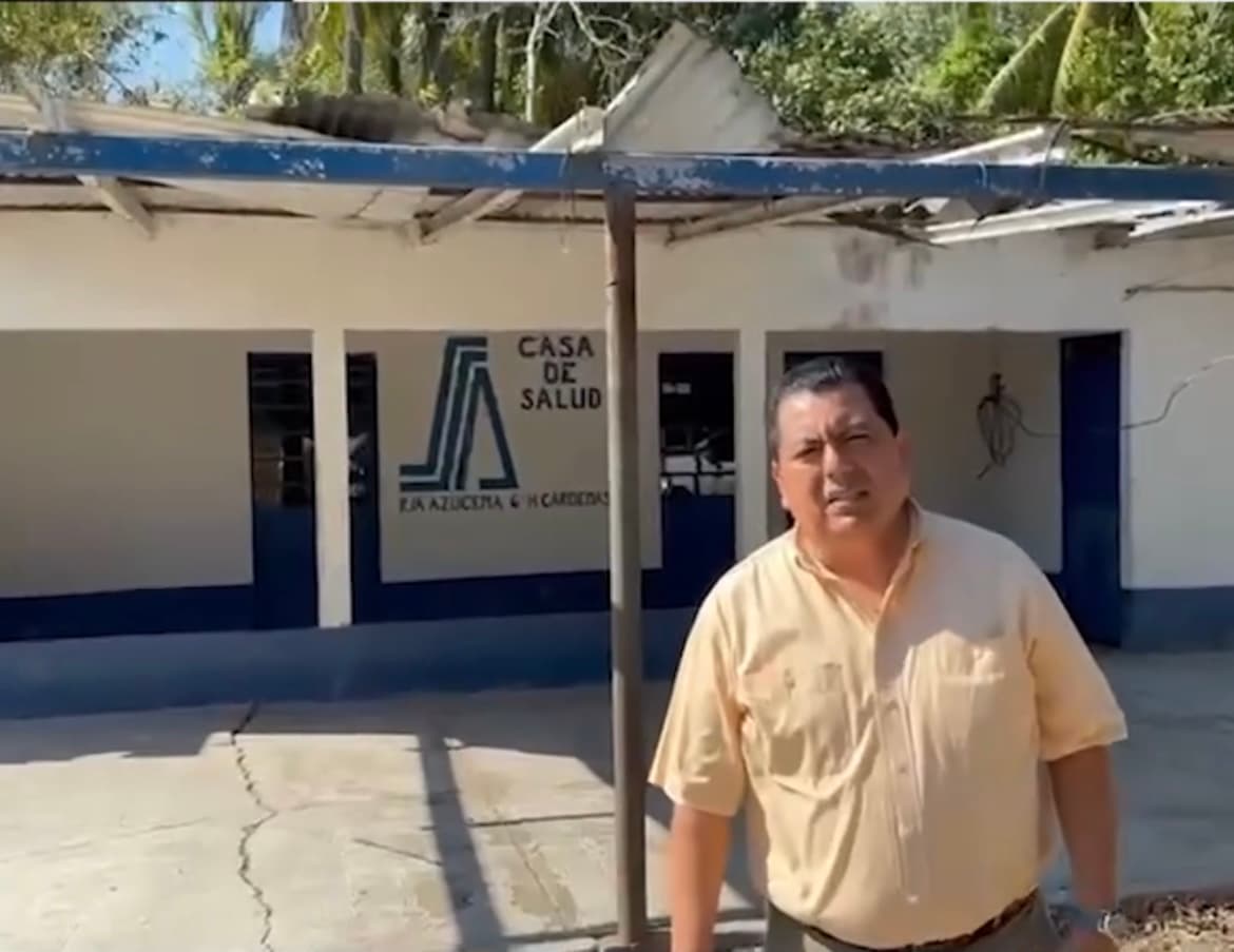 Exhibe PRD Casa de Salud abandonada en Cárdenas 