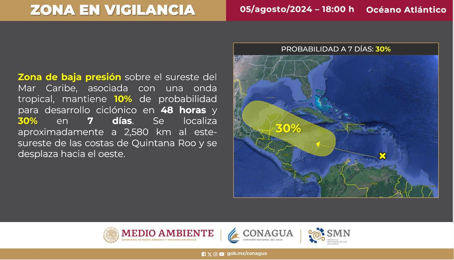 Quintana Roo se prepara ante posible desarrollo ciclónico