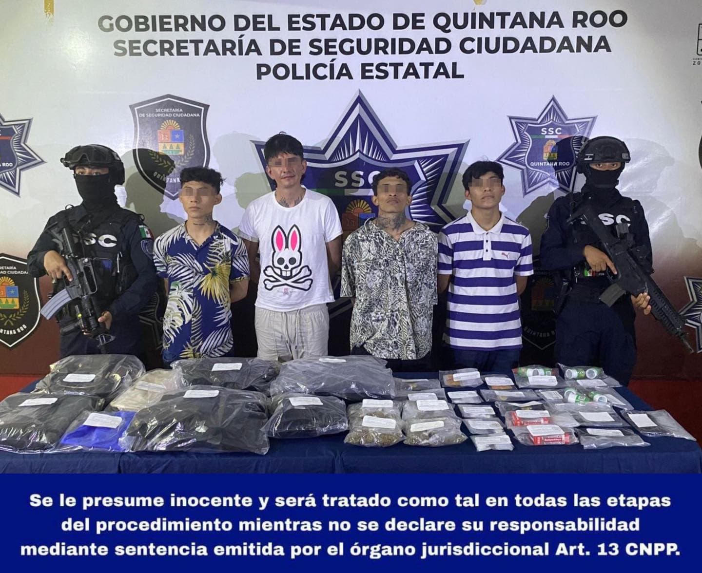 Detienen a cuatro adolescentes por delitos Contra la Salud