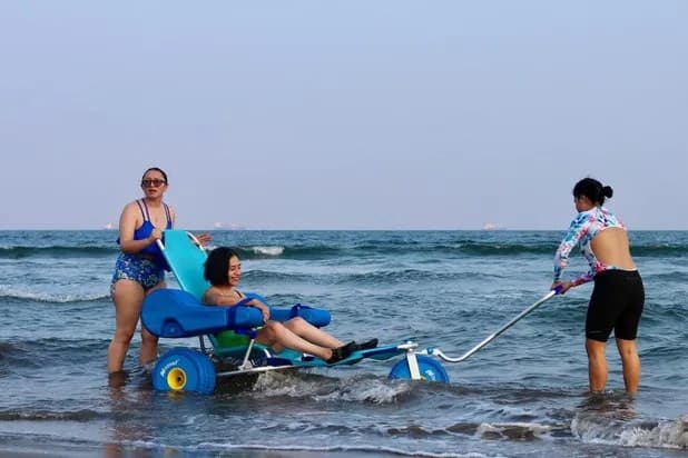 Inauguran primera playa inclusiva en Boca del Río