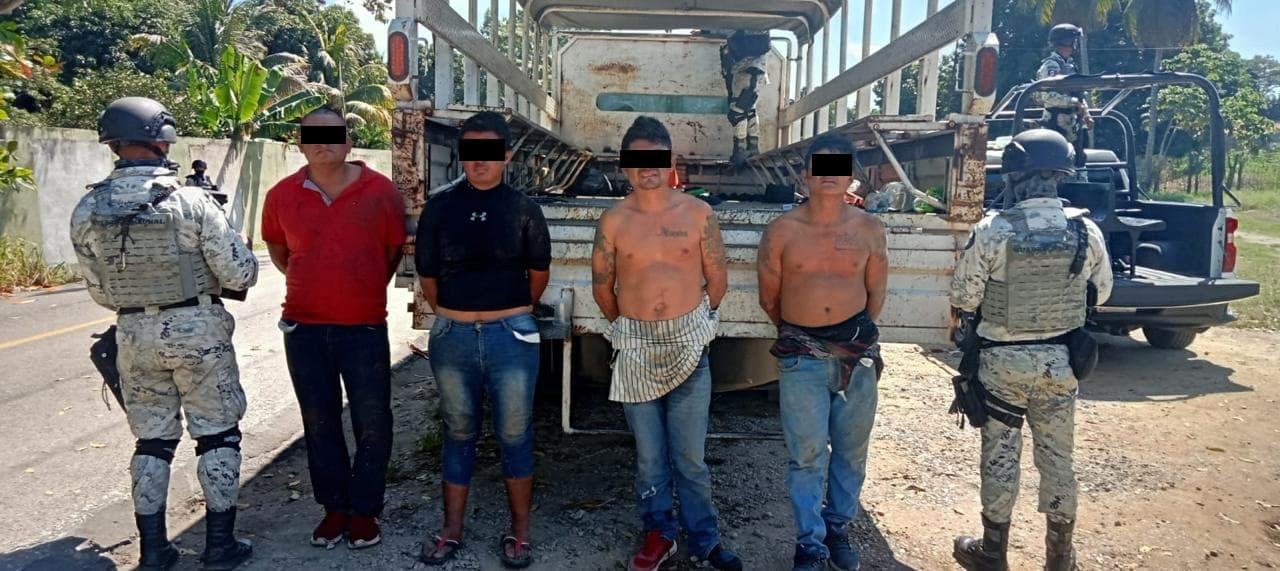 Detienen a 4 presuntos narcomenudista en Boquerón
