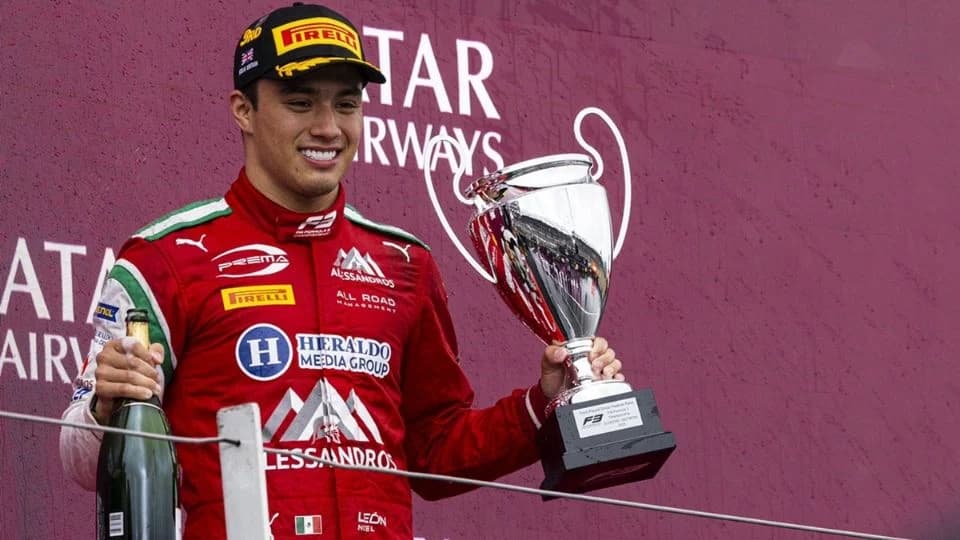 Mexicano Noel León gana tercer lugar en GP de Gran Bretaña de Fórmula 3
