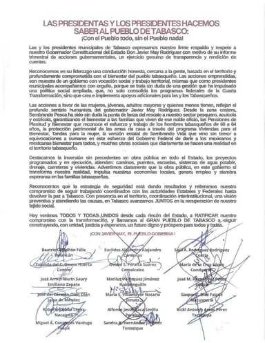 ImagenCargada de alcaldes para apoyar a May por su informe 