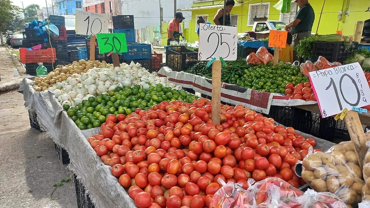 Baja inflación y precio de frutas y verduras