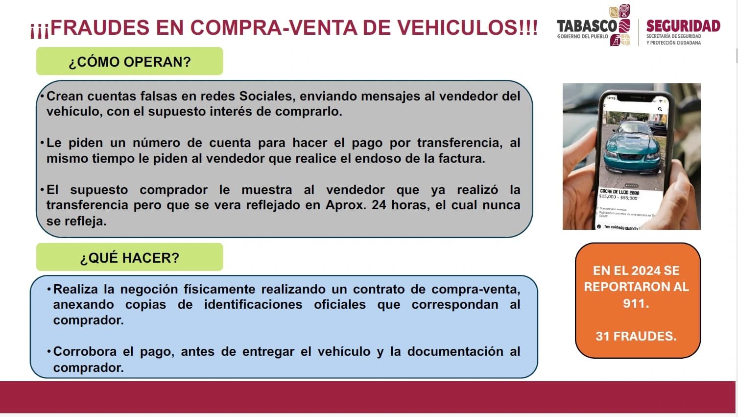 ¡Alerta! Estafan con carros robados 