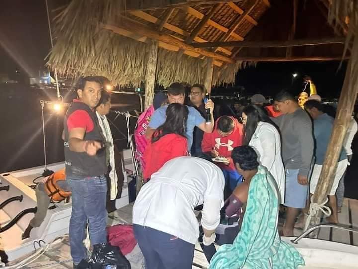 Rescatan a 4 pescadores extraviados en el mar