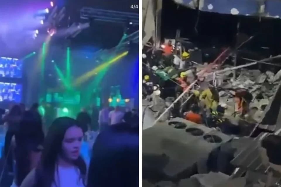 Se derrumba techo de discoteca en República Dominicana
