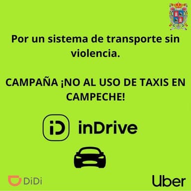 ImagenEscala conflicto en Campeche entre taxistas y choferes de App