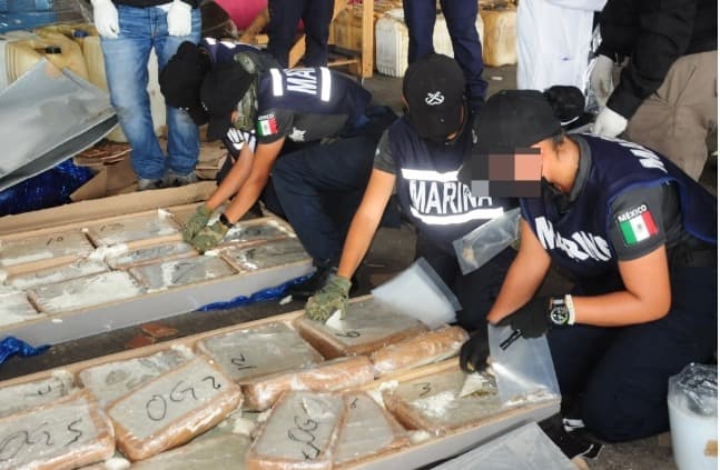 Marina incauta mil 716 kilos de marihuana en Veracruz