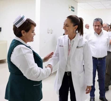 Protestas del IMSS evidencian carencias, Sheinbaum anuncia gira