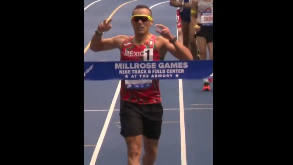 Marchista mexicano Ever Palma consigue récord mundial en los Millrose Games 2025