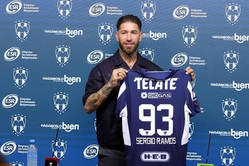 Presentan oficialmente a Sergio Ramos con Rayados de Monterrey