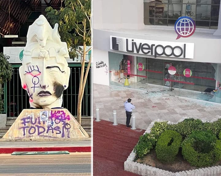 Suben feministas tono de protesta en Tuxtla Gutiérrez 