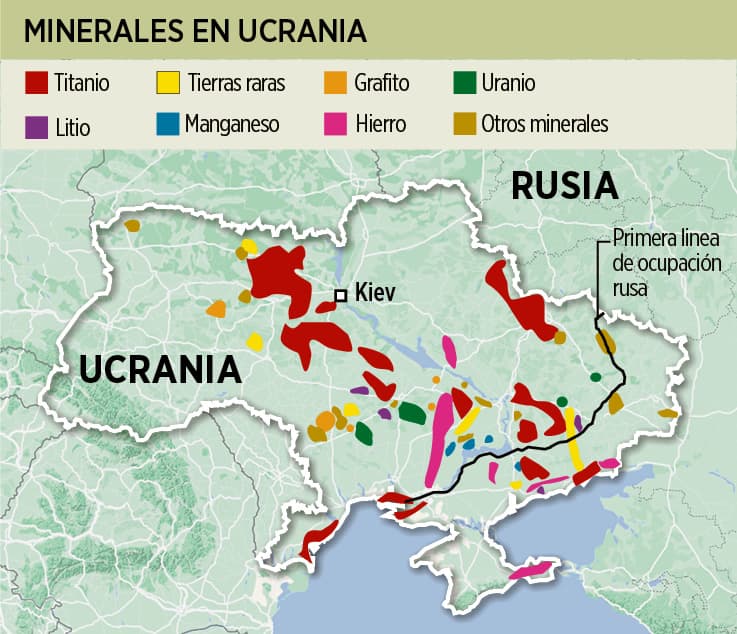 Trump a la caza de riqueza mineral de Ucrania