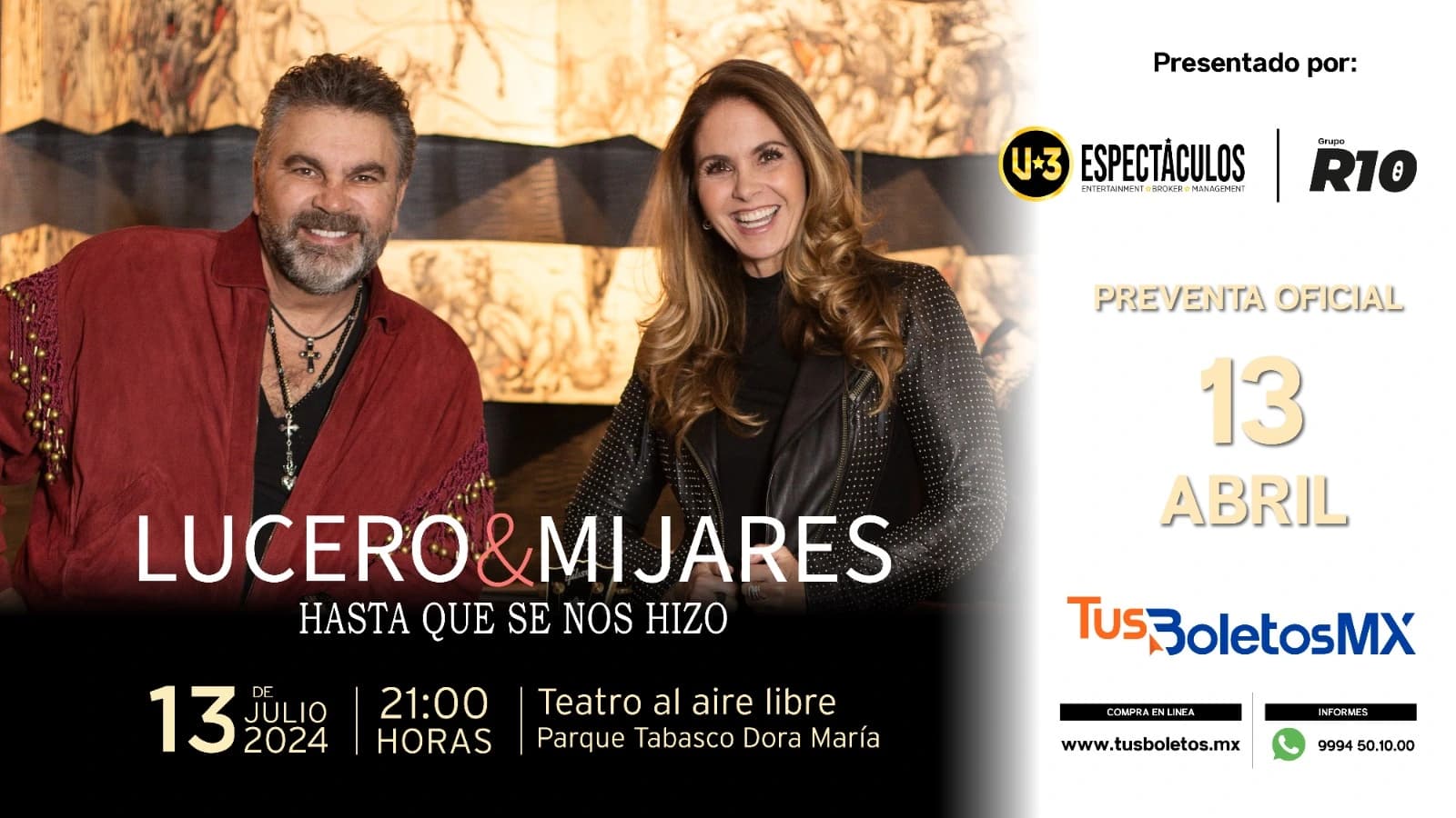 Costos de boletos de Lucero y Mijares 