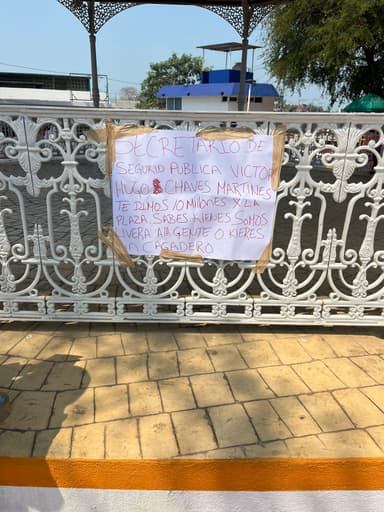 ImagenAparecen narcomensajes en Villahermosa