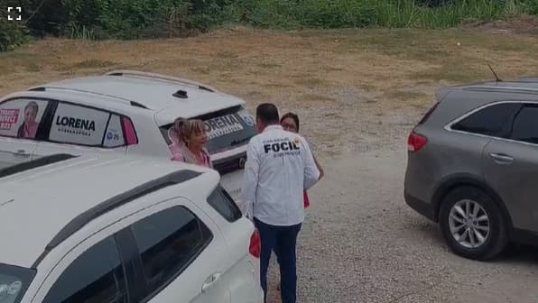 Se desean suerte Lorena y Juan Manuel