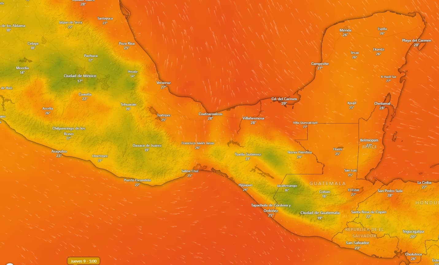 Seguirá golpeando ola de calor a Tabasco