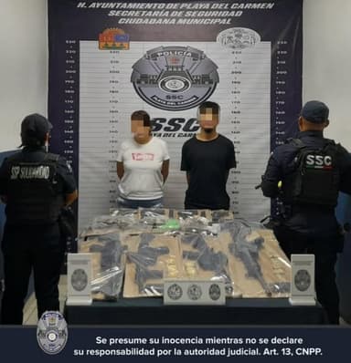 ImagenDetienen a pareja en Playa del Carmen iban armados