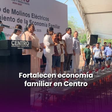 Fortalecen economía familiar en Centro