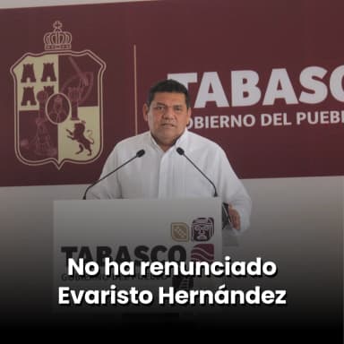 No ha renunciado Evaristo Hernández a Cobatab: May Rodríguez