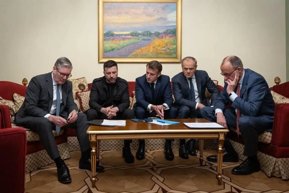 Exigen líderes europeos a Putin alto al fuego en Ucrania