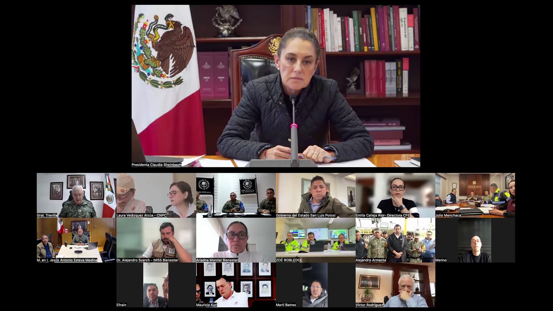 Anuncia Sheinbaum censos en estados afectados por inundaciones