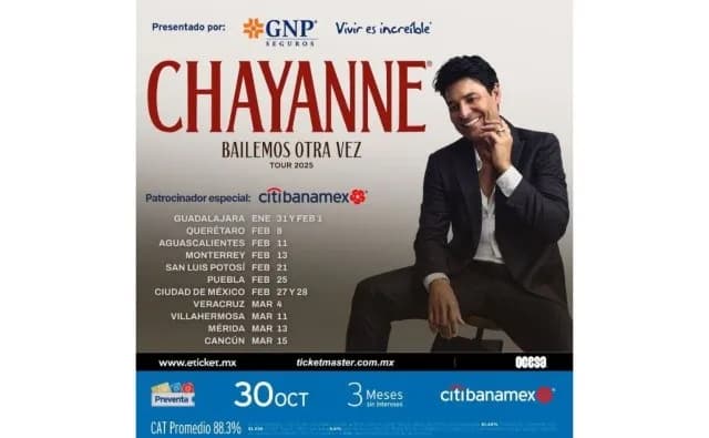 Amplía Chayanne conciertos en nuestro país; suma nueve más