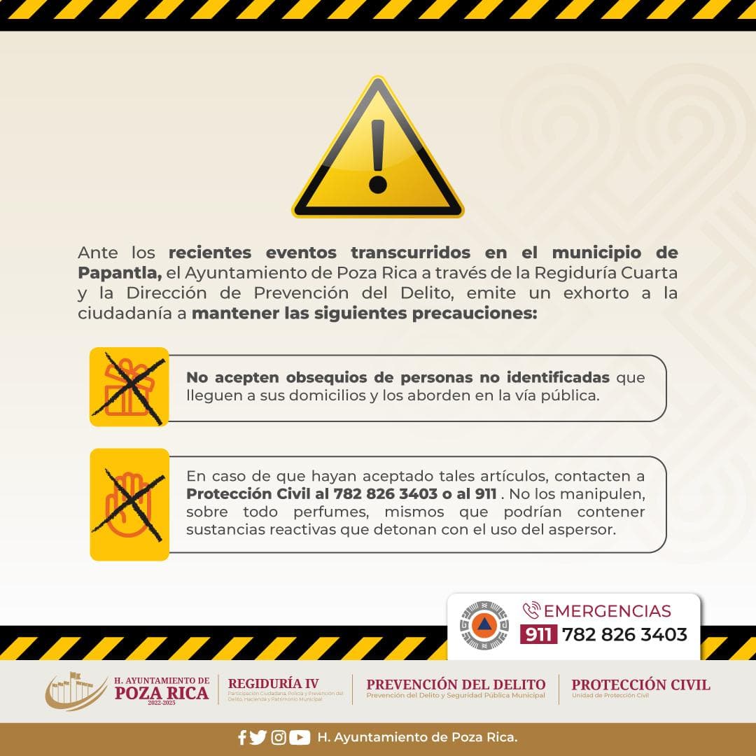 Alerta en Veracruz por paquetes explosivos