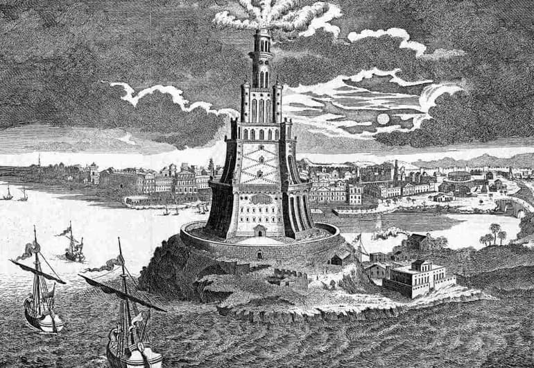 Faro de Alejandría, una de las 7 Maravillas del Mundo
