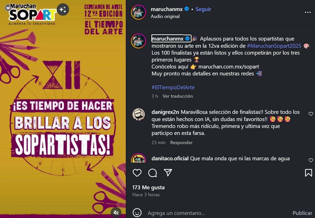 Denuncian a concurso por imágenes generadas con IA