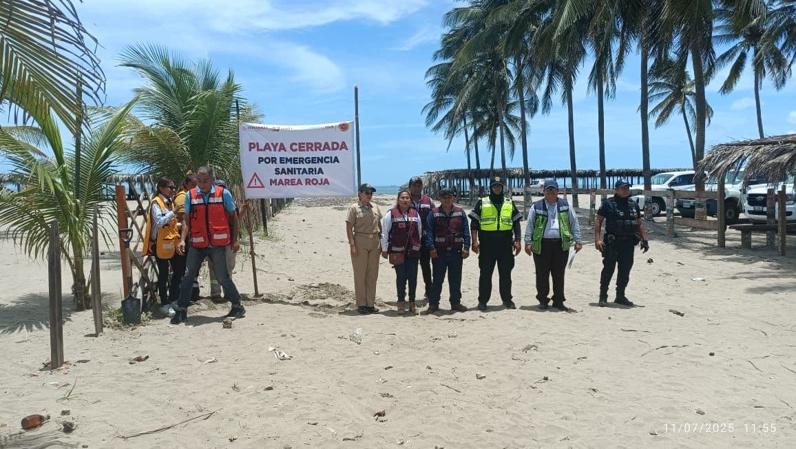 Alerta Salud Marea Roja en Playas de Centla