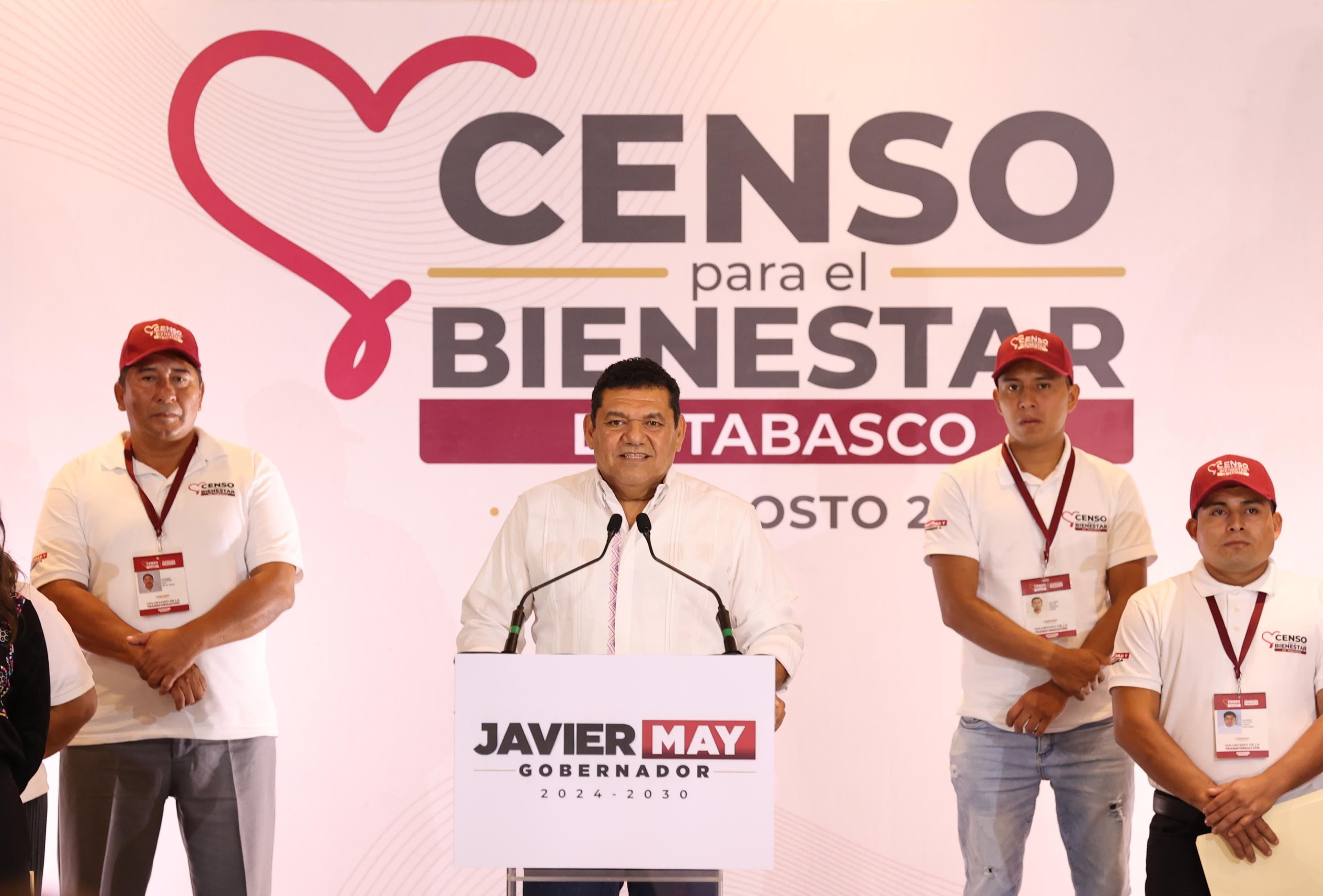 Da inicio el Censo del Bienestar por Tabasco