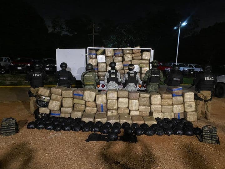 Decomisa Fiscalía 1.3 toneladas de droga en cateo