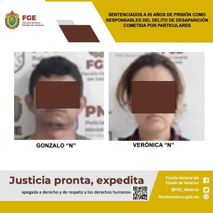 85 años de prisión a pareja por extraer bebé