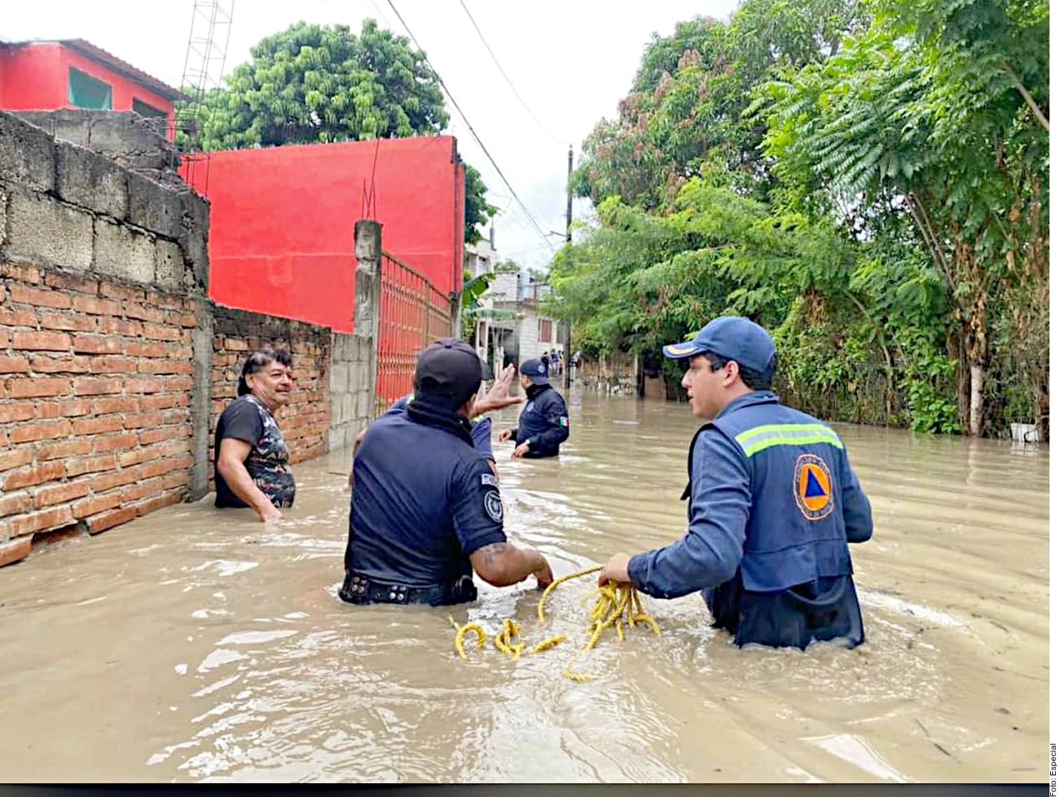 Inundan lluvias norte de Veracruz