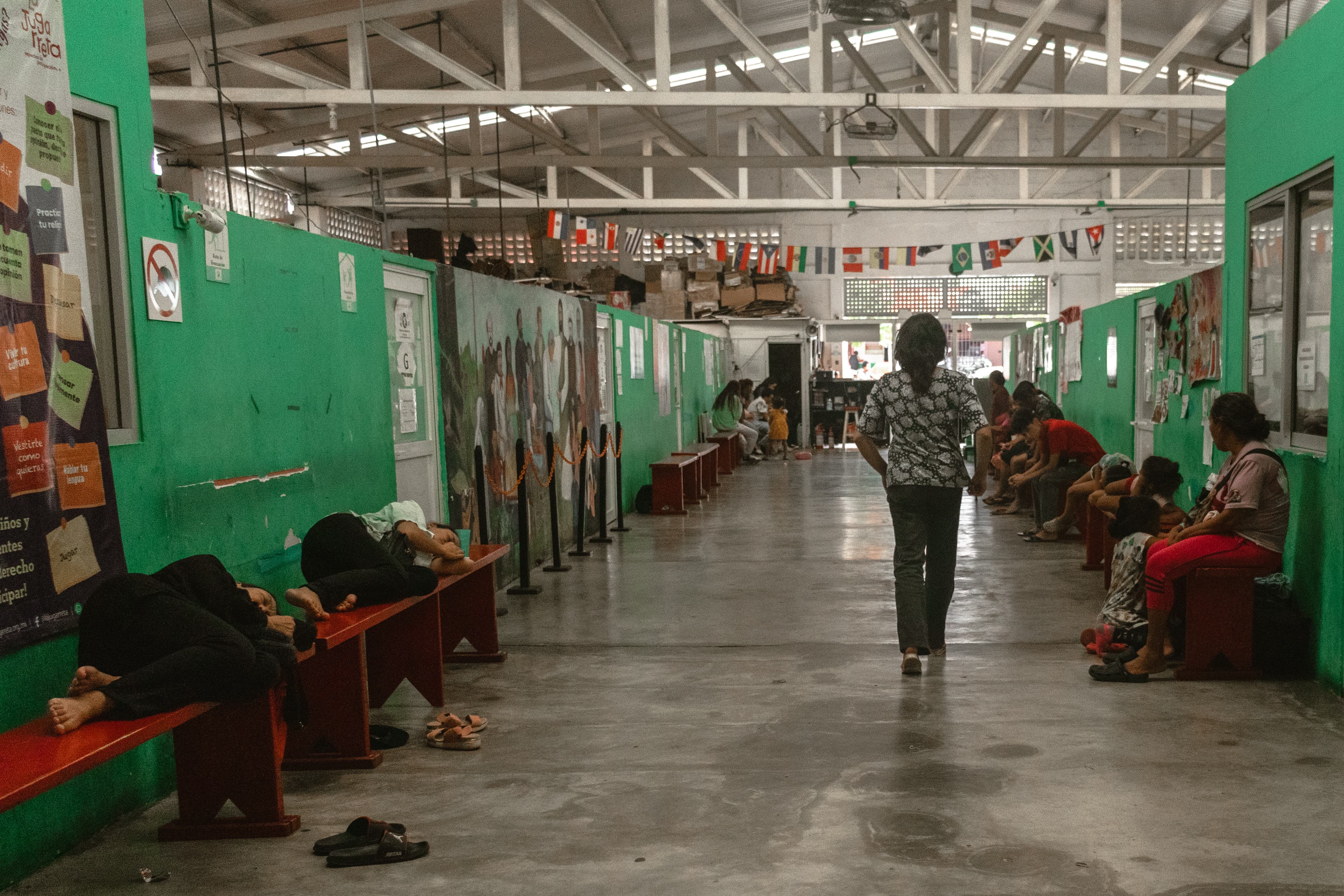 El oasis de los migrantes en una ciudad retorno de México