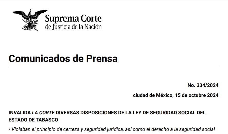 Invalida Corte Ley del ISSET