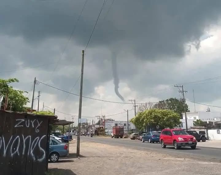 Se registra 'tornado' en Lerdo de Tejada, Veracruz