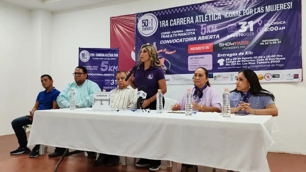 Celebrarán 1er "Corre por las Mujeres" en Villahermosa